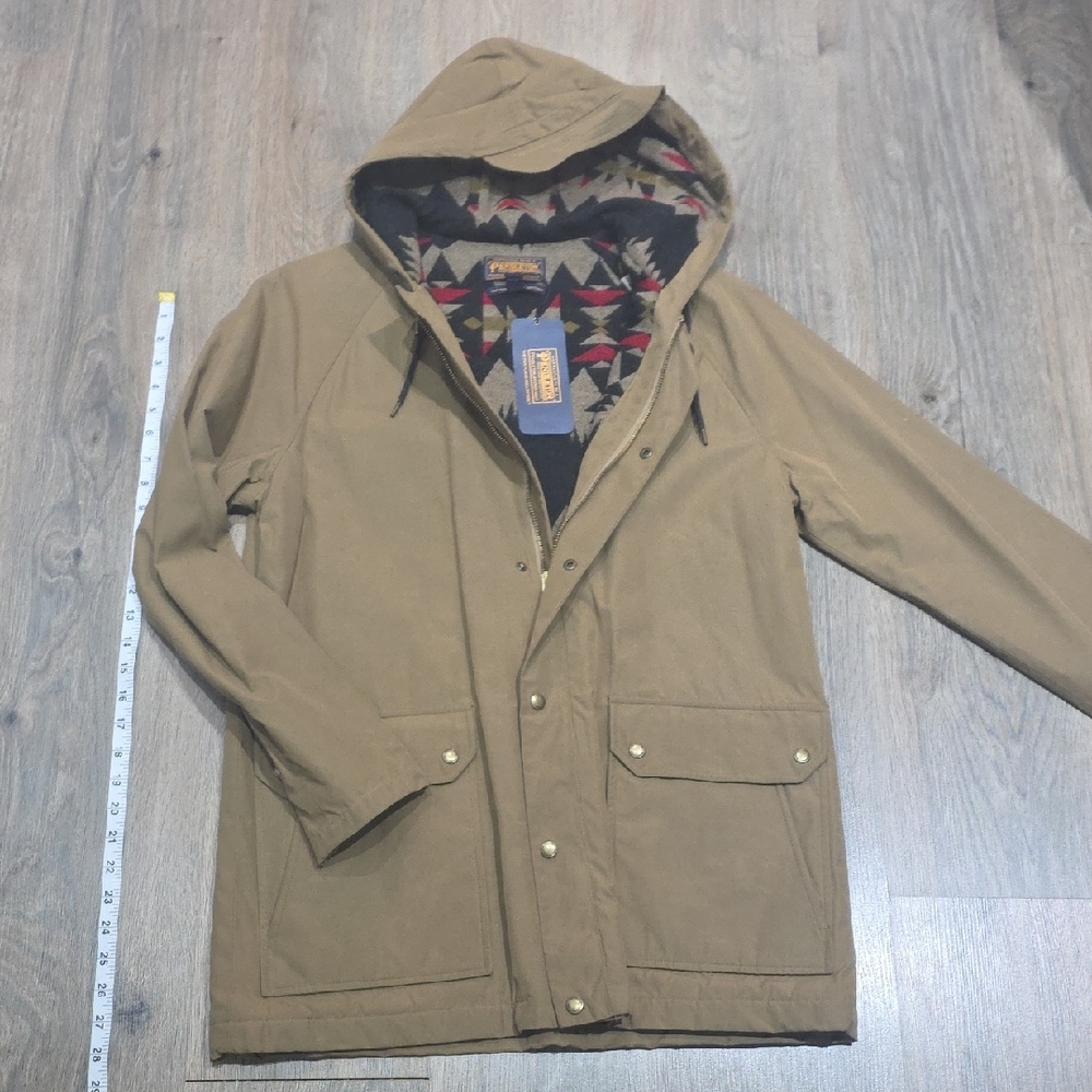 Pendleton Men's Brown Hooded Raincoat